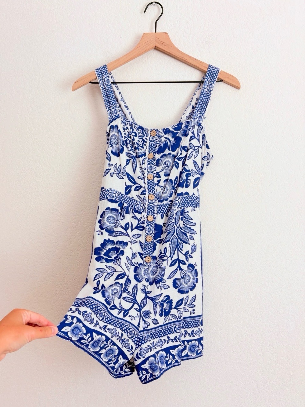 Rachel Zoe Linen Blend Greek Greece Vacation Romper